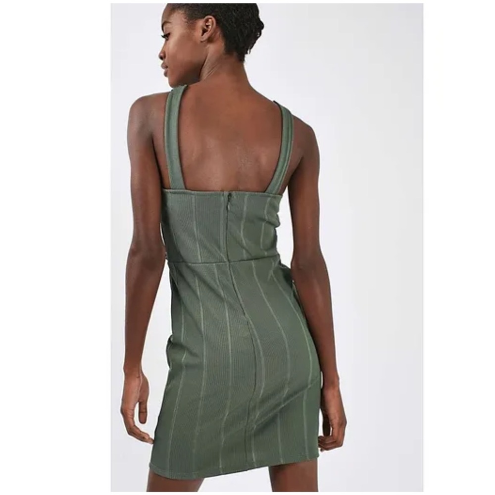 Topshop green leather chain embellished dress - Picture 12 of 12